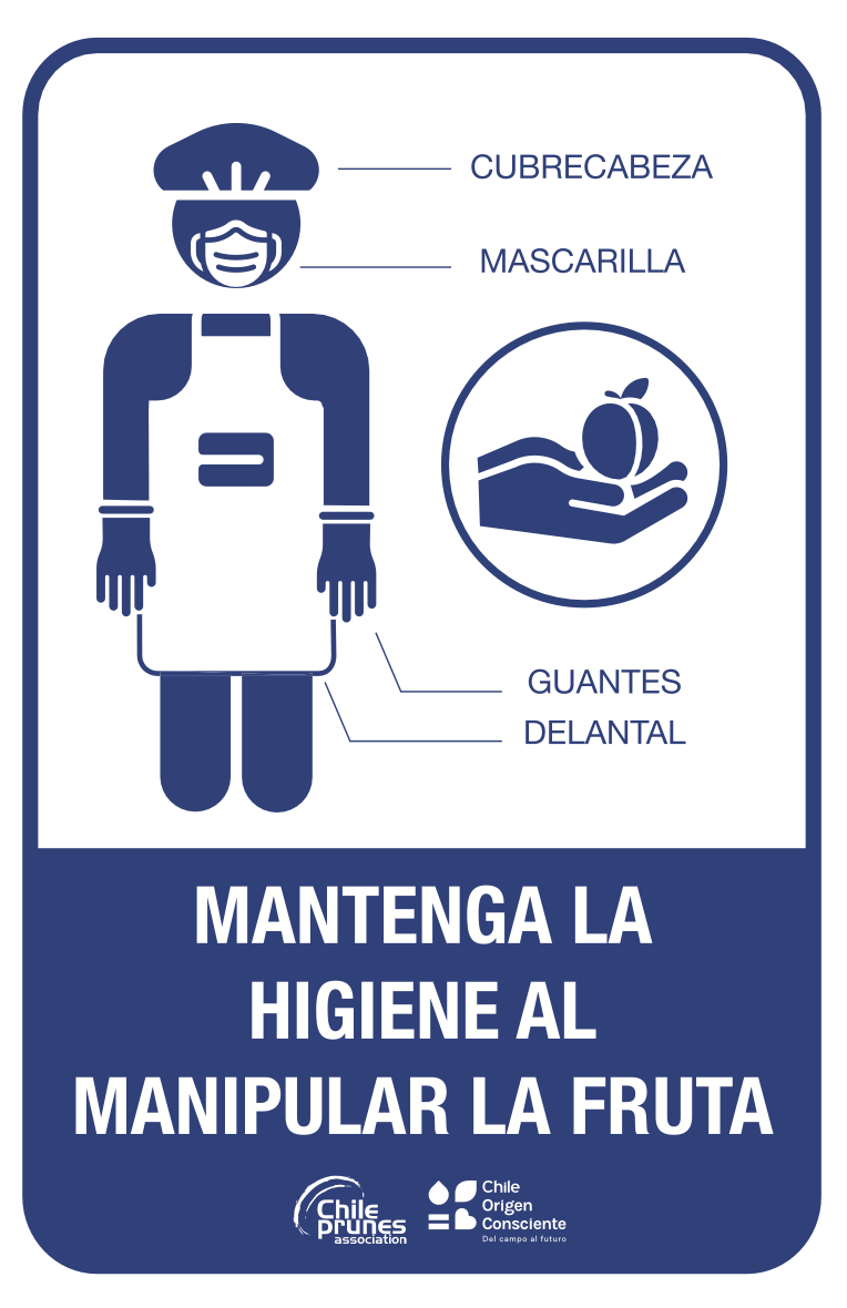Signage: Maintain hygiene when handling fruit